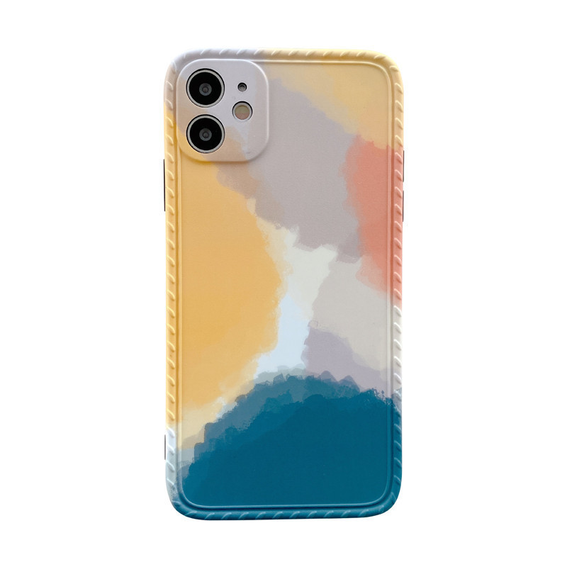 Geometric Contrast Morandi Phone Case - Image 6