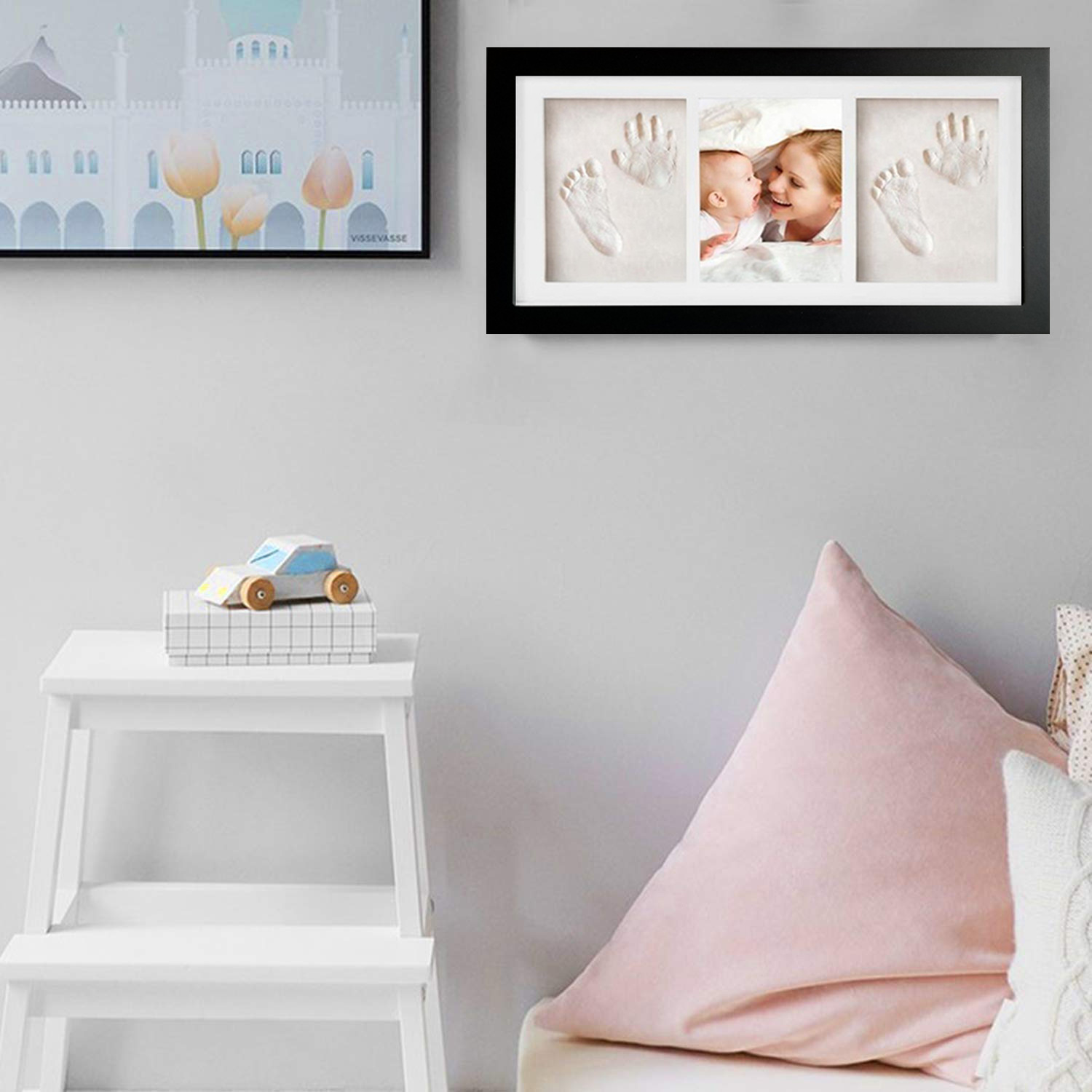 Wooden Baby Hand And Foot Print Photo Frame