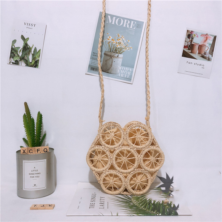 Literary Retro Straw Rattan Woven Bag
