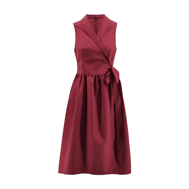 Casual Sleeveless Dies Midi Dress - Image 6