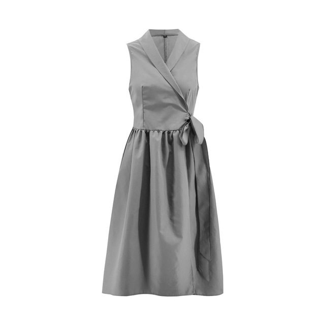 Casual Sleeveless Dies Midi Dress - Image 9