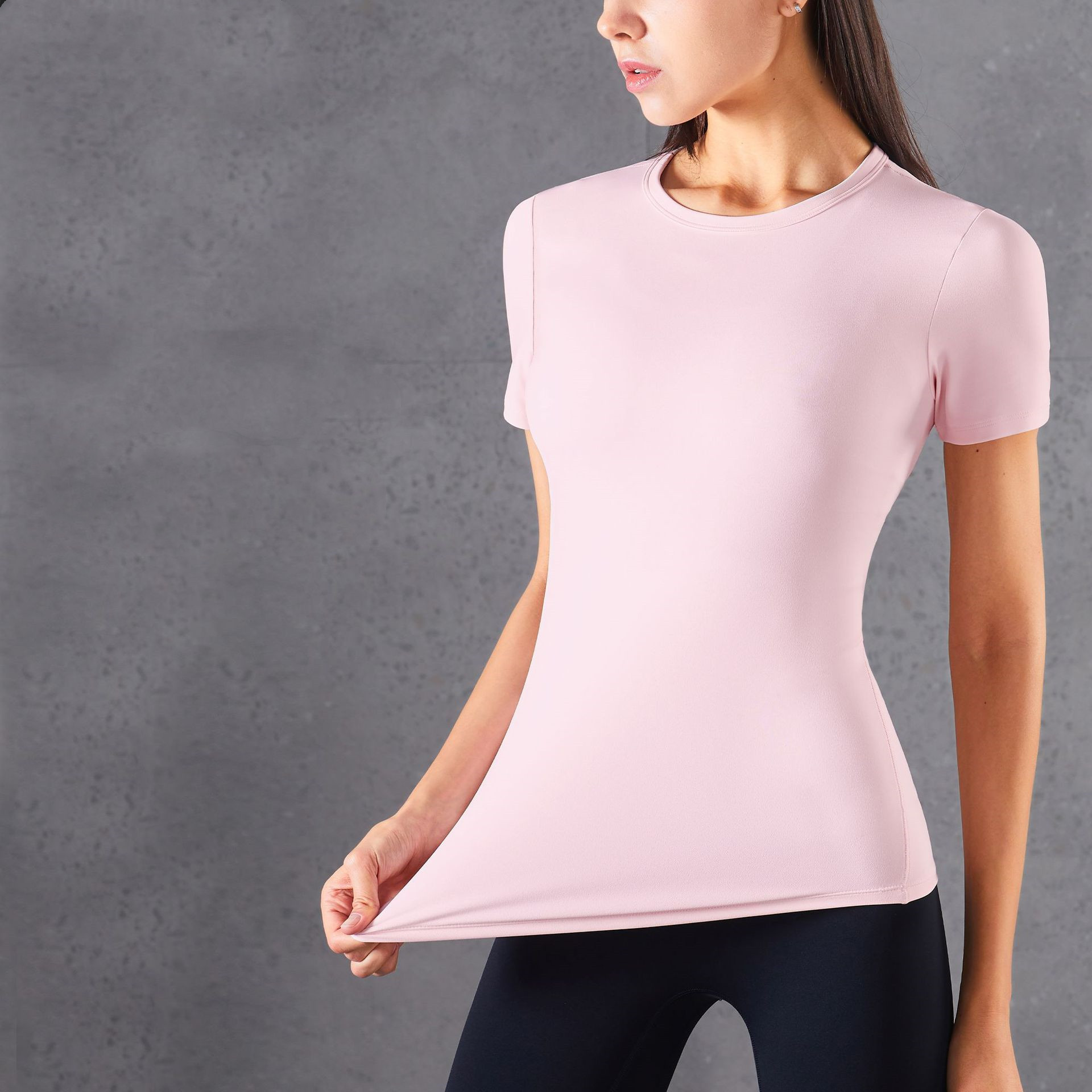 Short-Sleeved Yoga Slim Sports Tops