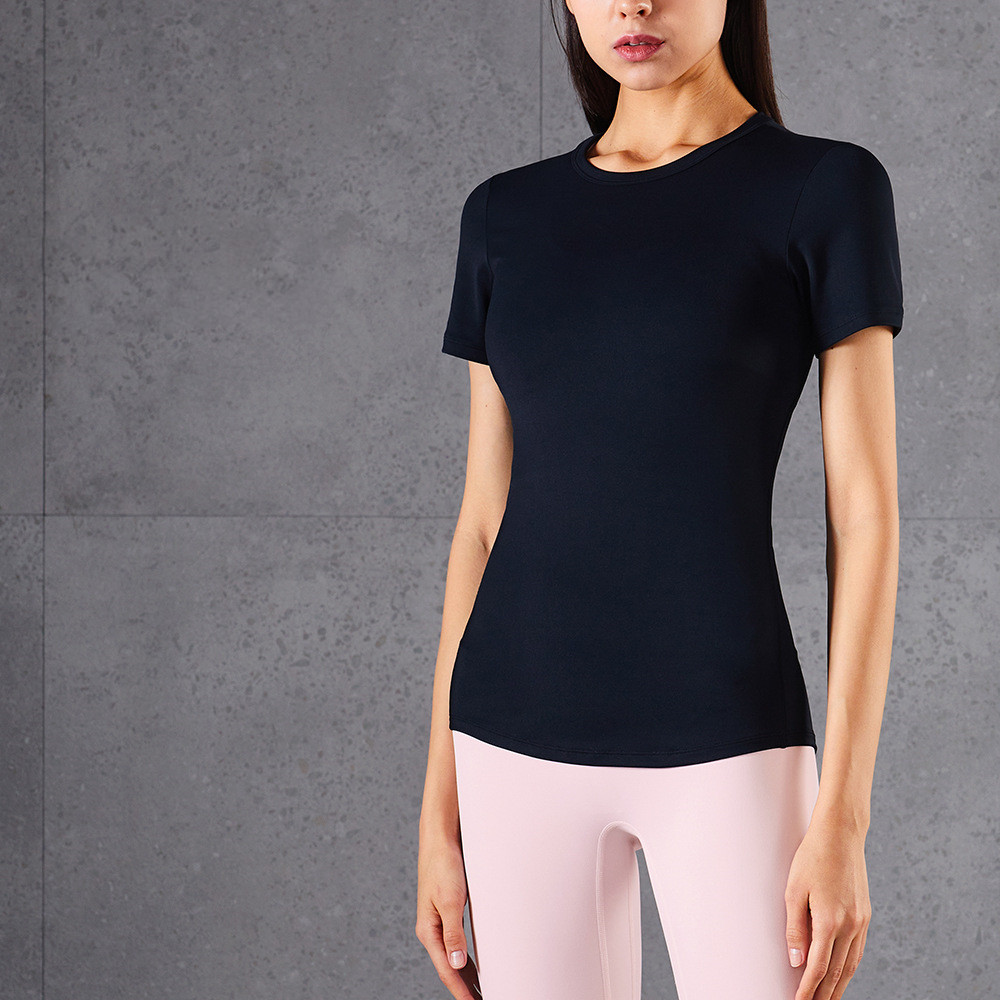 Short-Sleeved Yoga Slim Sports Tops - Image 4