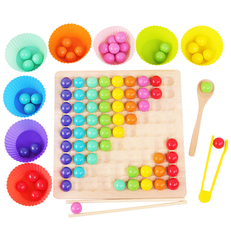 Early Education Two In One Wooden Beads Toys
