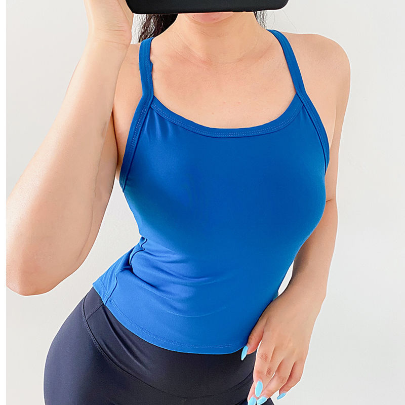 Sexy Crop Tank Vest With Padded Tops