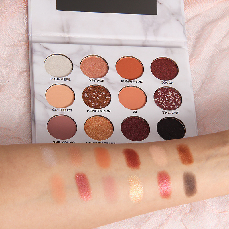Matte Pearl 12 Color Eye Shadow