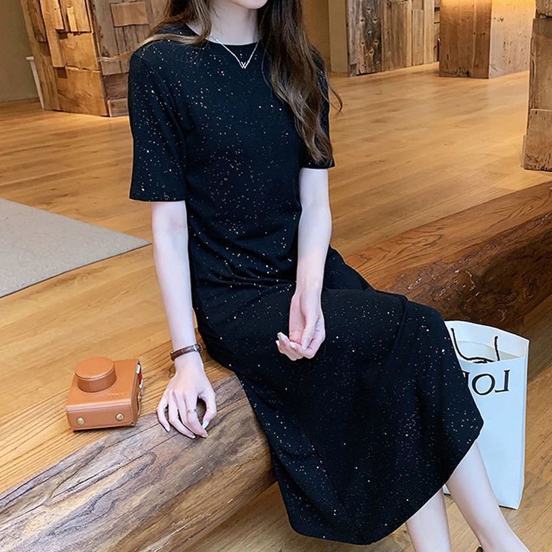 Starry Sky Sparkling Chiffon Dress - Image 2