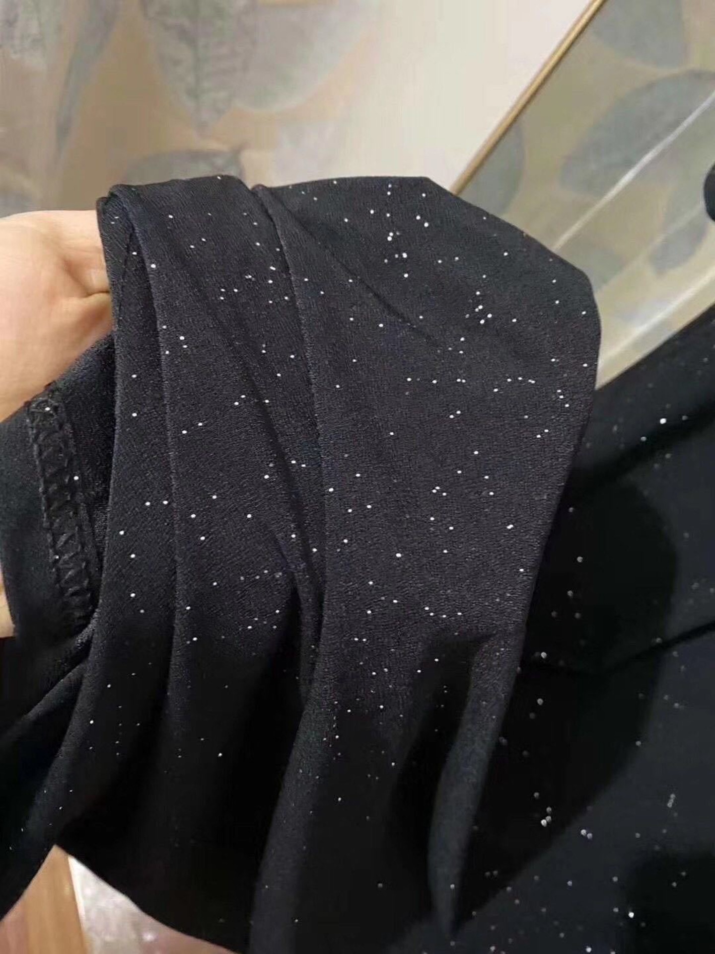 Starry Sky Sparkling Chiffon Dress - Image 5