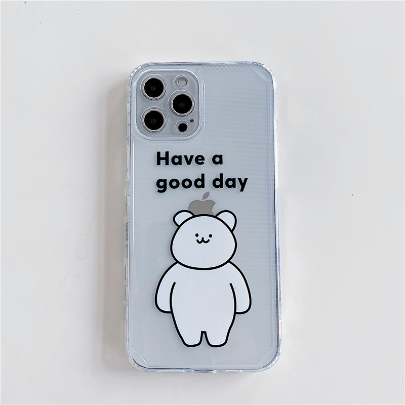 Transparent Cute Bear Phone Case - Image 6