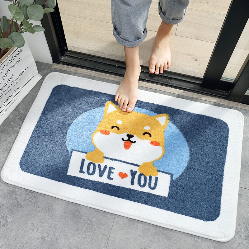 Microfiber Panda-Shaped Bath Mat