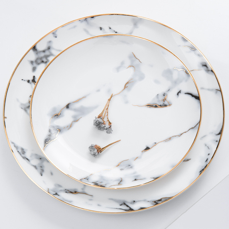 Decorative Ceramic Teacup Saucer & Dinner Plate
