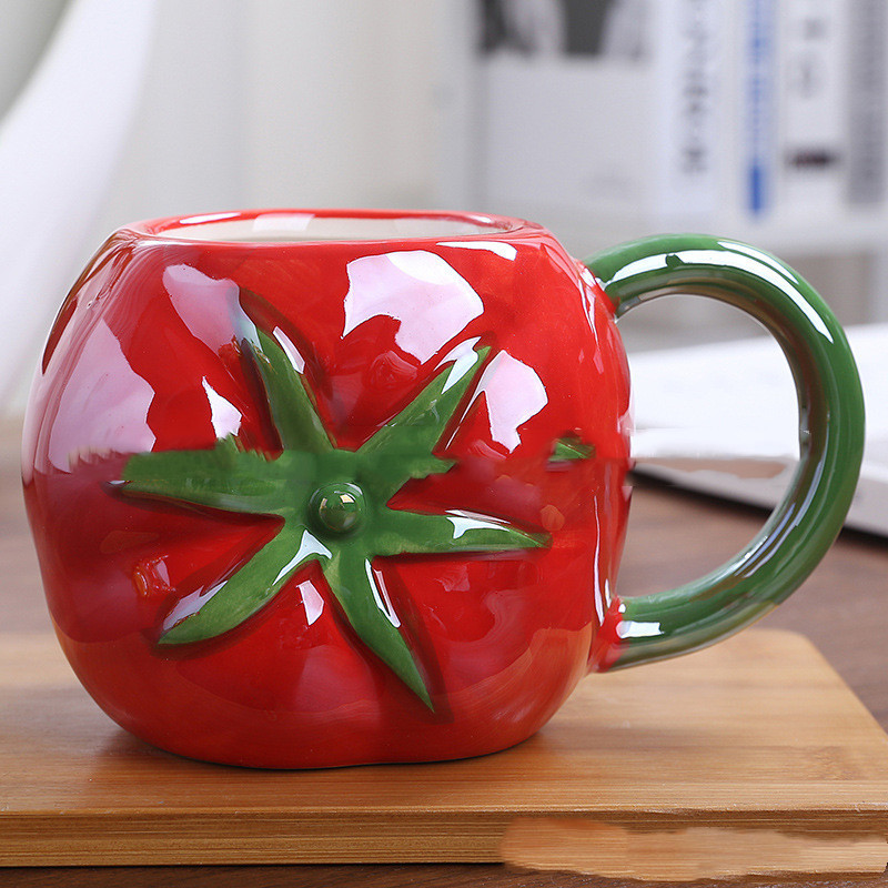 Creative Cute Pet Fruit Ceramic Mug - Image 2