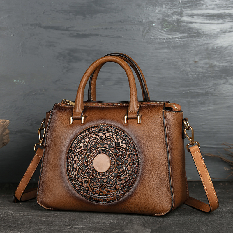 Leather Square Bag - Image 4