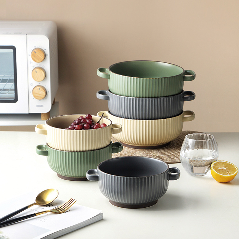 Household Binaural Large Noodle Soup Bowl