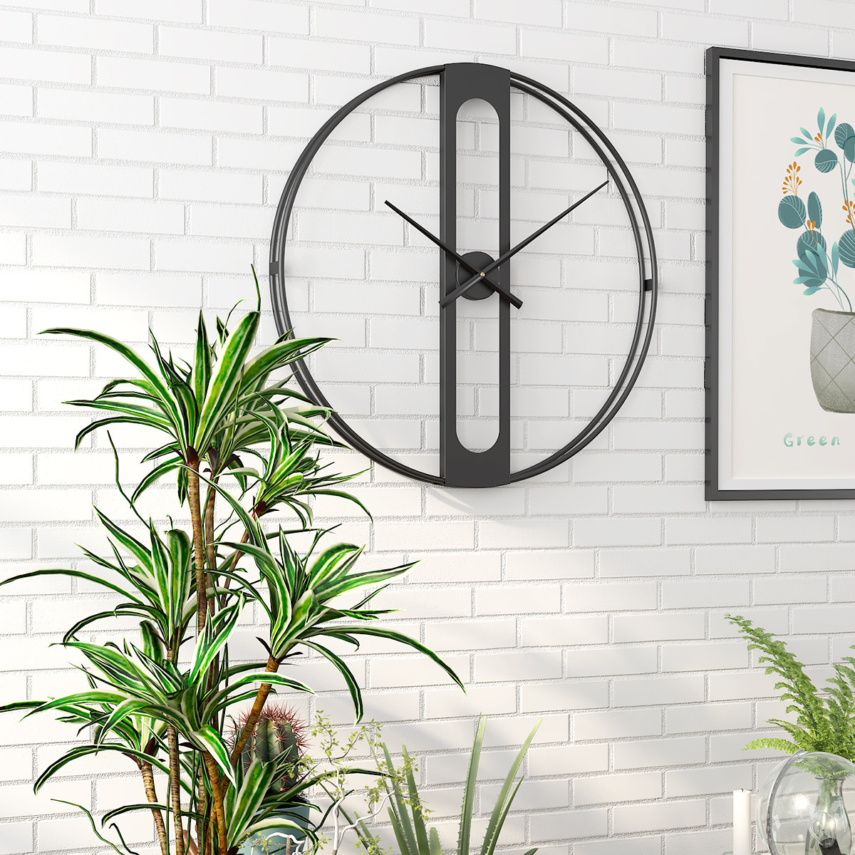 Metal Iron Wall Clock