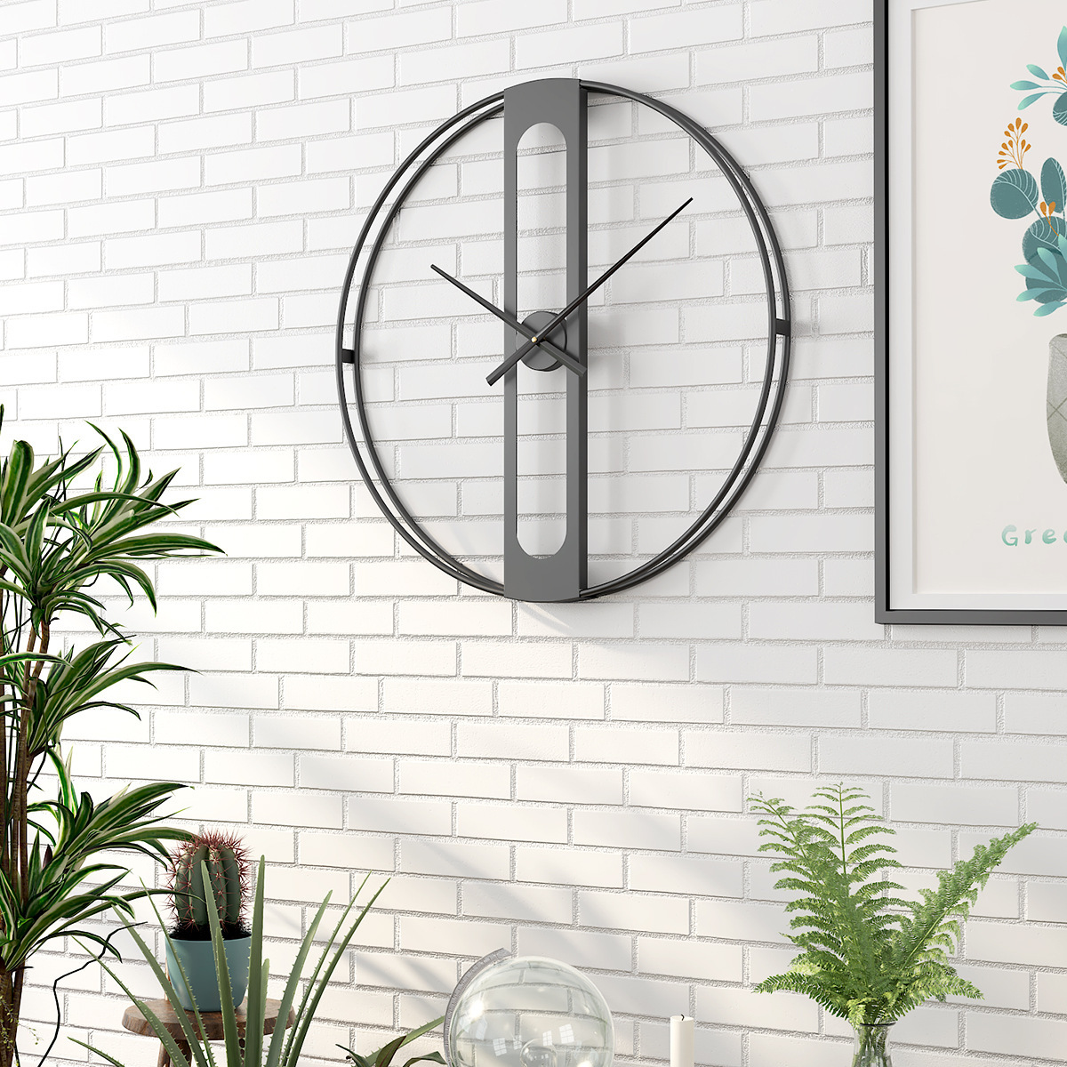 Metal Iron Wall Clock - Image 3