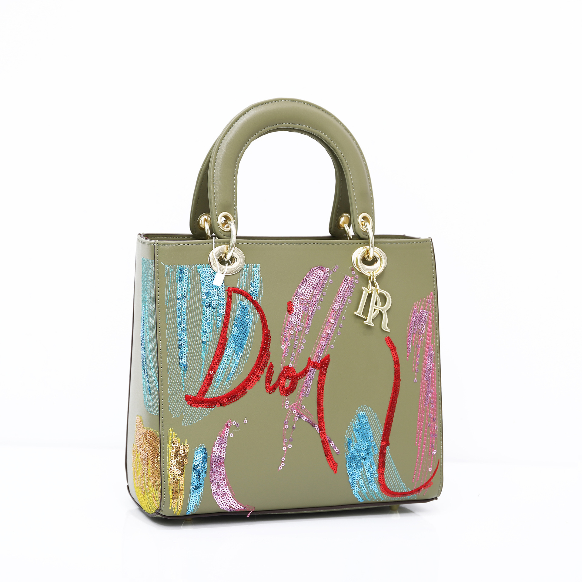 Sequin Embroidered Pu Handbags - Image 6