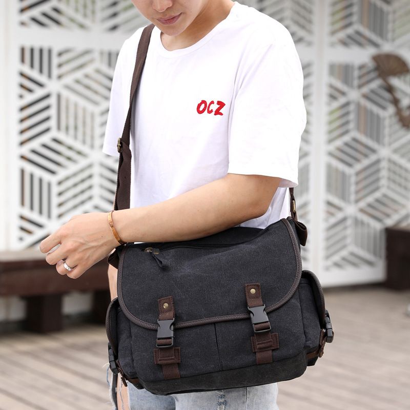 Casual Men's Canvas Shoulder Bags