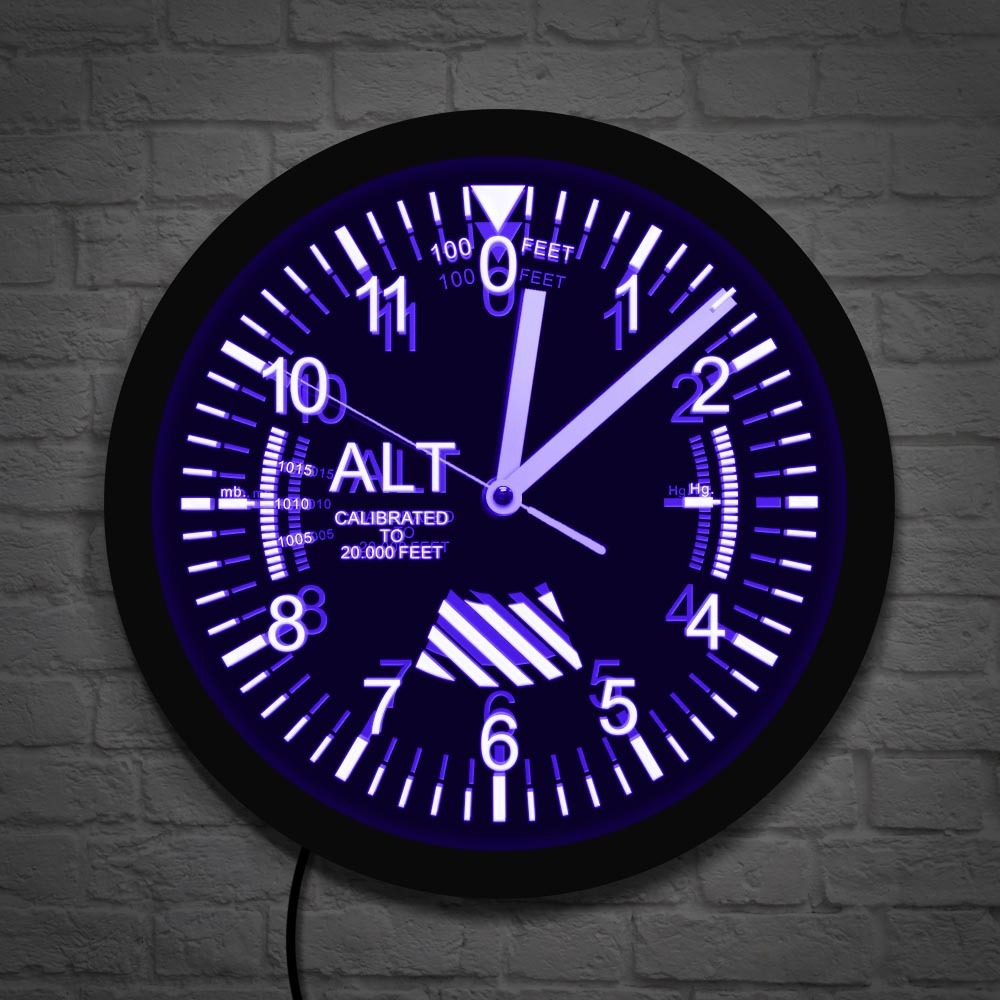 Airplane Height Theme Clock