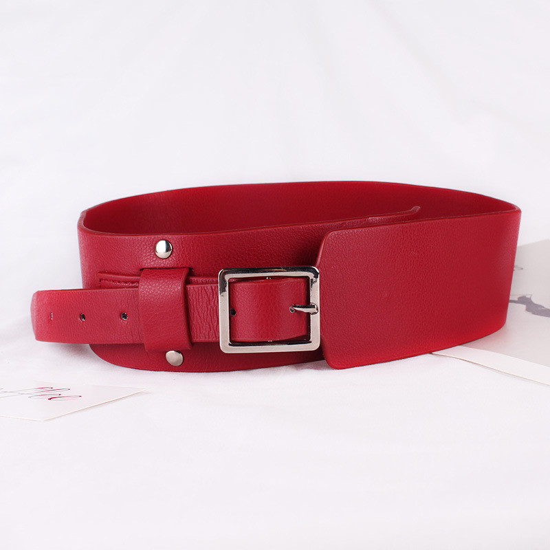 Women's Wide Waist Pin Buckle Belt