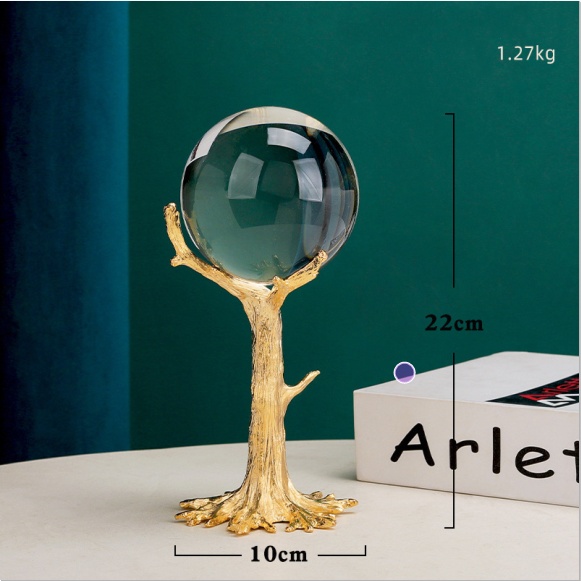Nordic Simple Light Luxury Crystal Ball Ornaments - Image 4