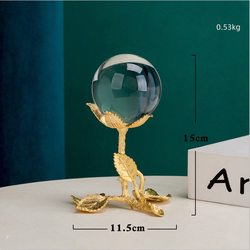 Nordic Simple Light Luxury Crystal Ball Ornaments - Image 5