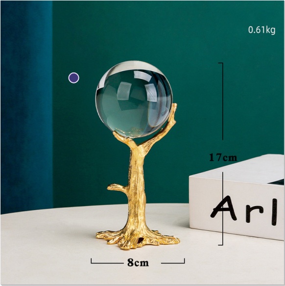 Nordic Simple Light Luxury Crystal Ball Ornaments - Image 9