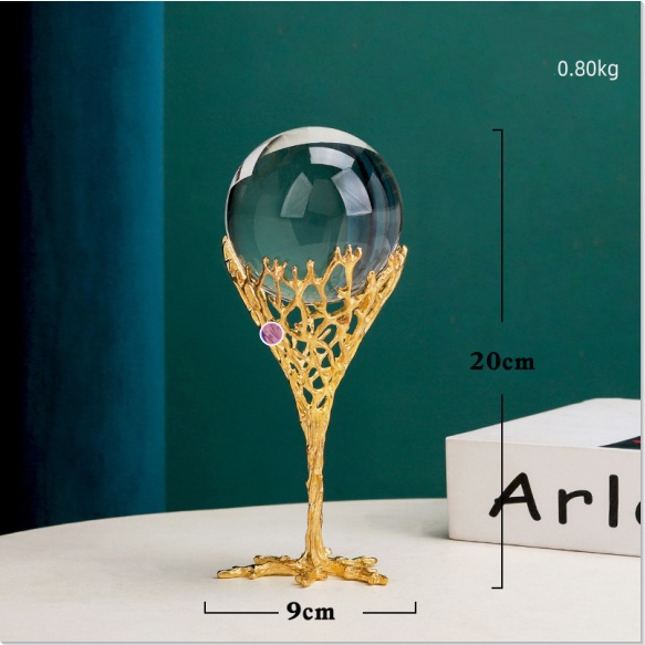 Nordic Simple Light Luxury Crystal Ball Ornaments - Image 2