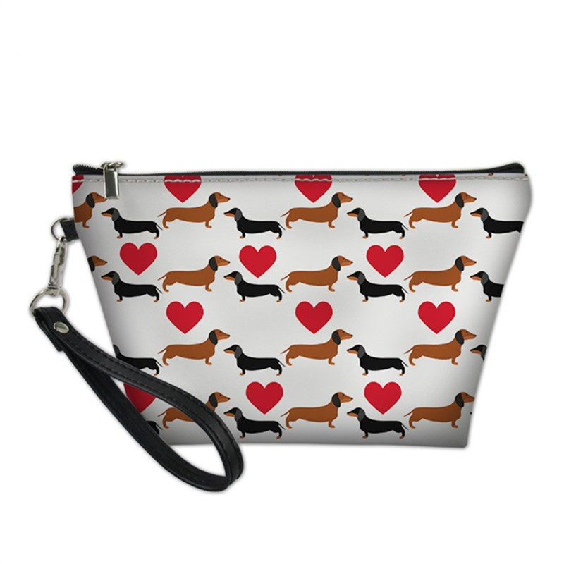 Women's Flat Animal Print Cosmetic Bag