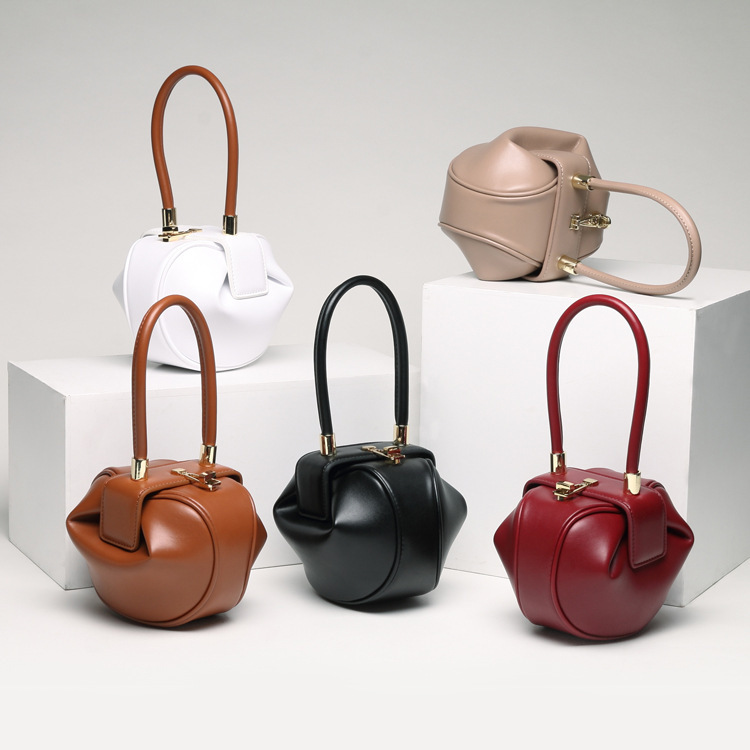 Fashion Leather Dumplings Handbag - Image 9