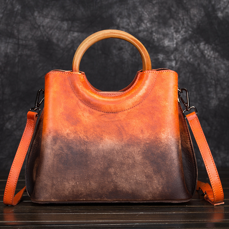Leather Suede Handbags - Image 4