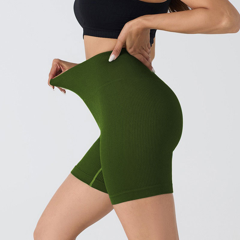 Seamless Thread Fitness Stretch Tight Shorts - Image 3