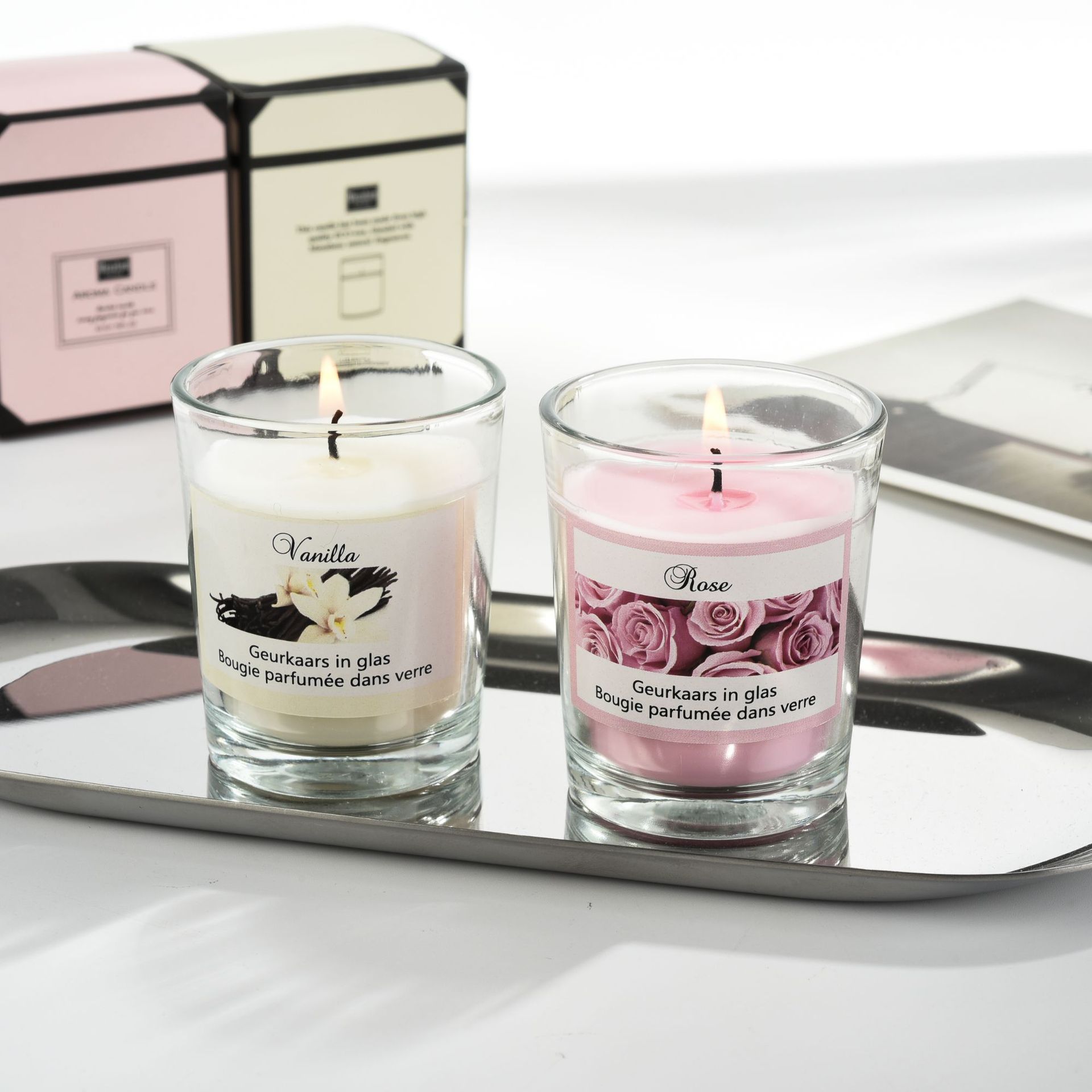 Glass Romantic Plant Aromatherapy Candles