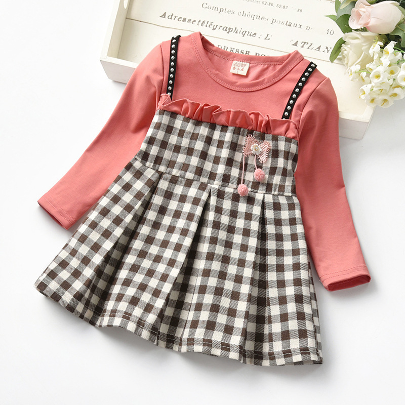 Rivet Plaid Long Sleeve Dress - Image 5