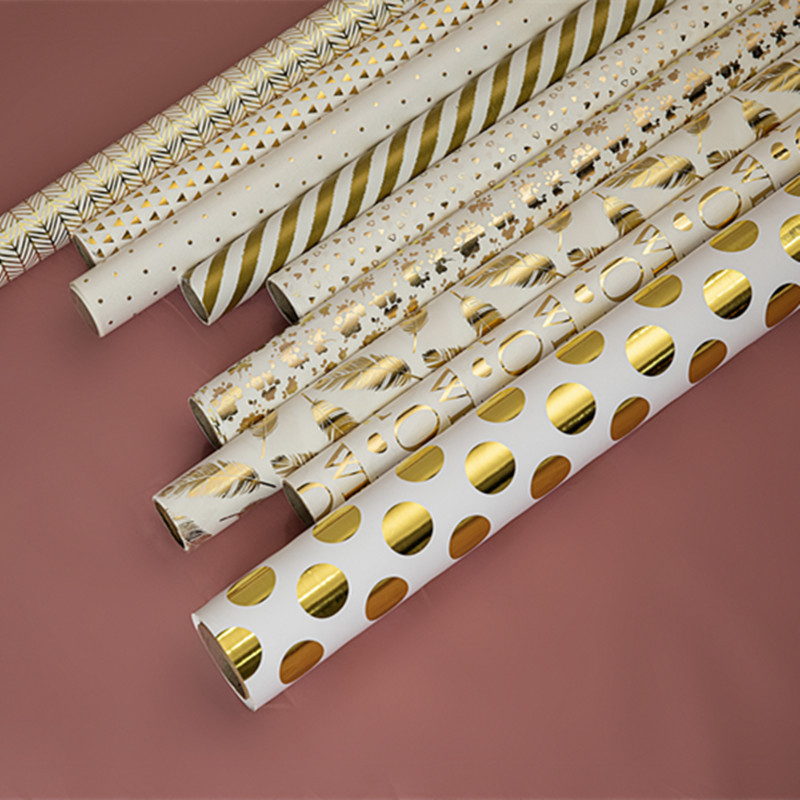 Gilding Polka Dot Gift Wrap Paper