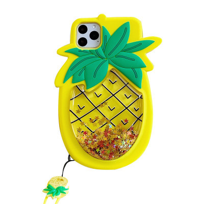 Decompression Quicksand Pineapple Phone Case