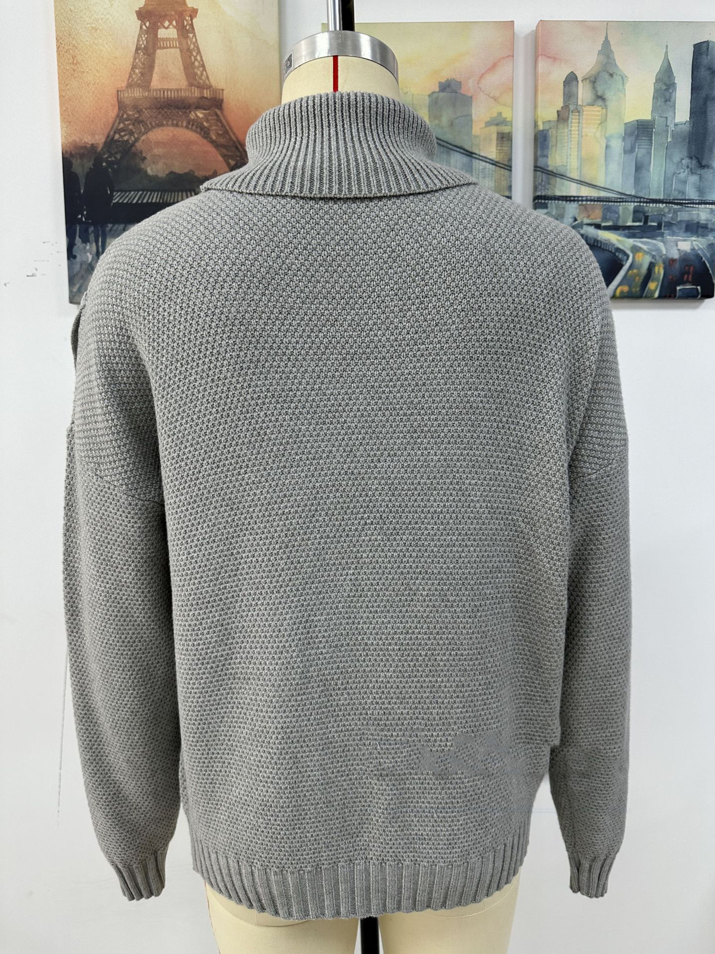 Loose-fitting Tassel Knitwear Turtleneck Sweater - Image 3