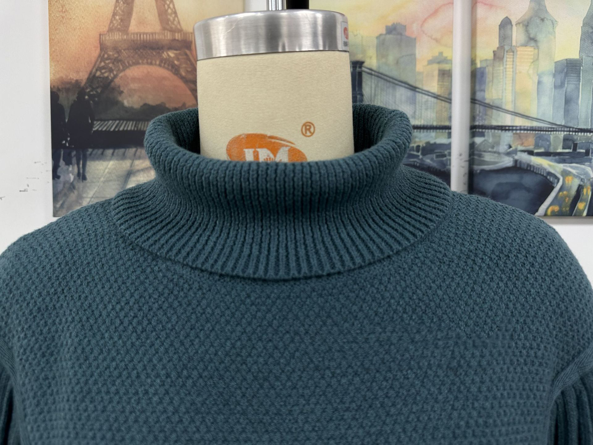 Loose-fitting Tassel Knitwear Turtleneck Sweater - Image 8