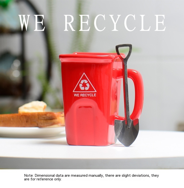 Square Trash Can Ceramic Mug - Image 7