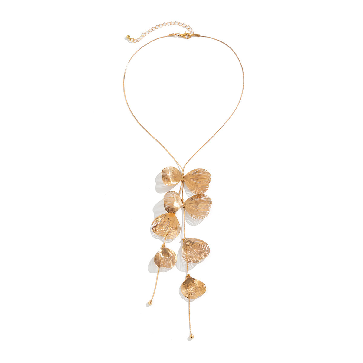 Ginkgo Leaf Tassel Necklace - Image 3