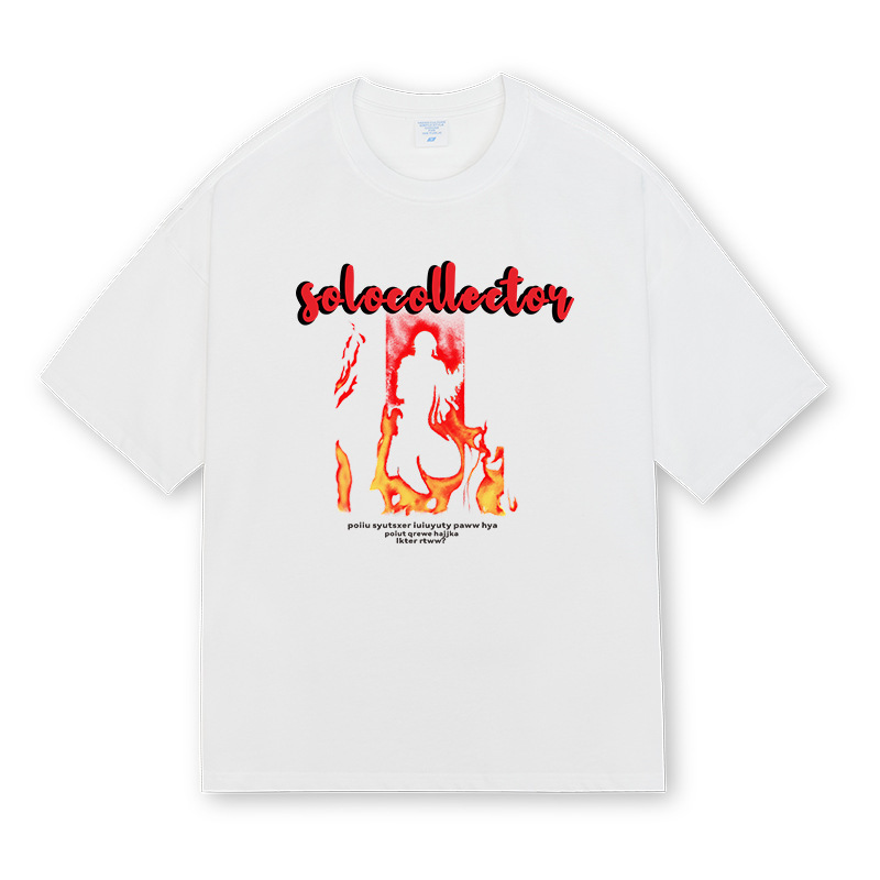 Loose Half Sleeve Fashionable T-Shirt - Image 4