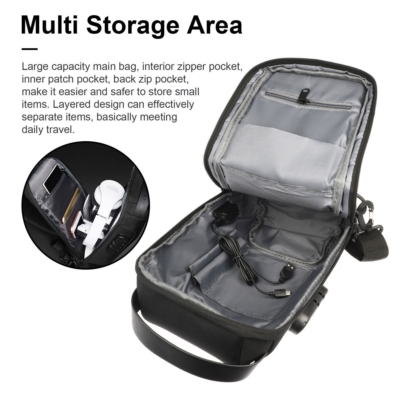 Oxford Multifunction Crossbody Bags - Image 4