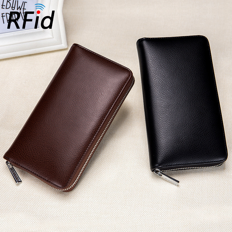 Rfid Men Wallet Cow Genuine Leather Holder - Image 8