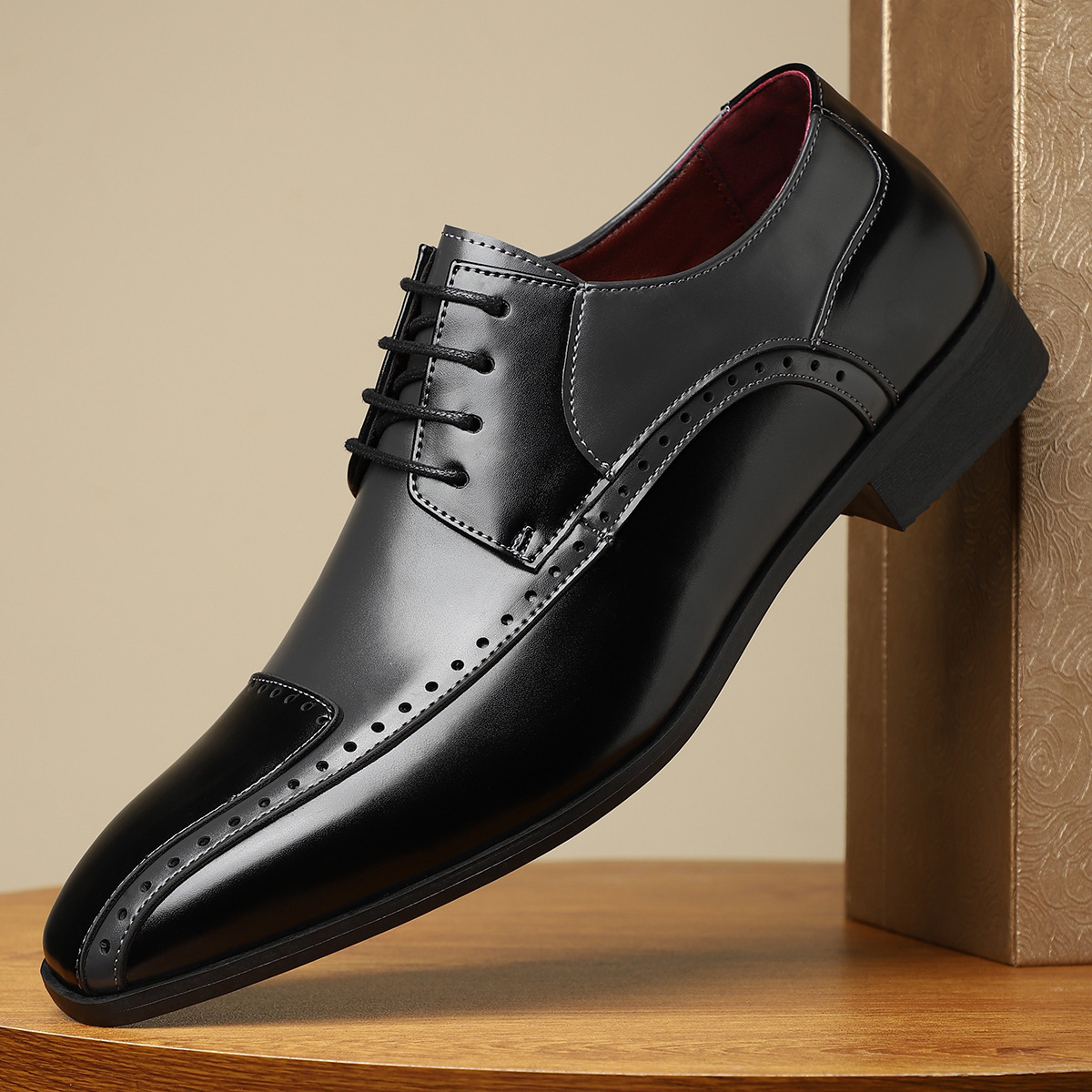 Men's Non-slip Breathable Leather Shoe - Image 3