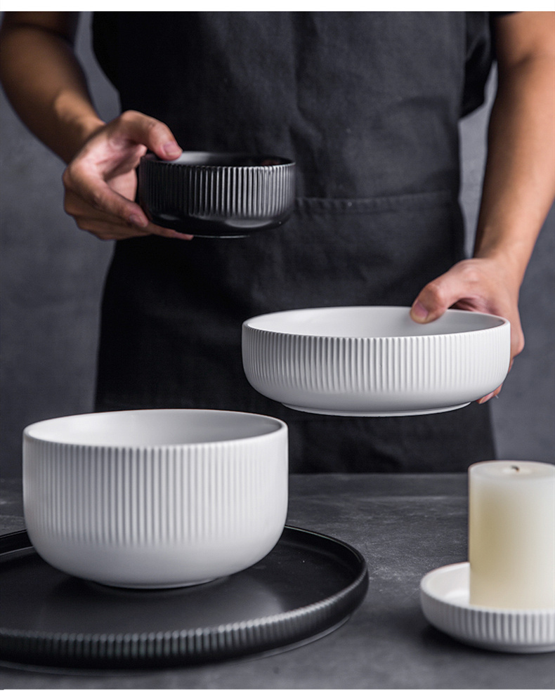 Ceramic Rice Noodle Soup Bowl - Image 2