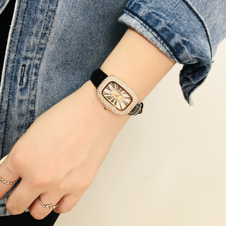 Gypsophila Diamond Delicate Leather Strap - Image 4