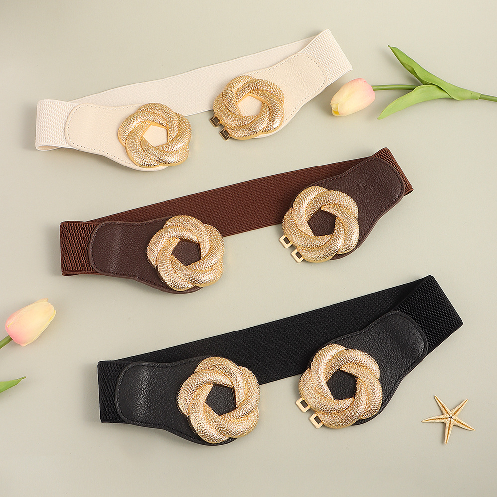 Women's Elastic Fashion Flower Shaped Belt