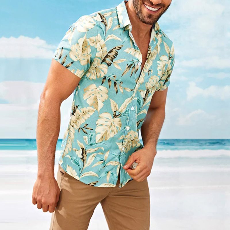 Men Floral Beach Vibin Buttoned Shirt
