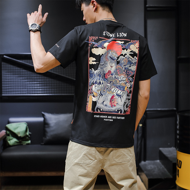 Print Large Size T-Shirt - Image 2
