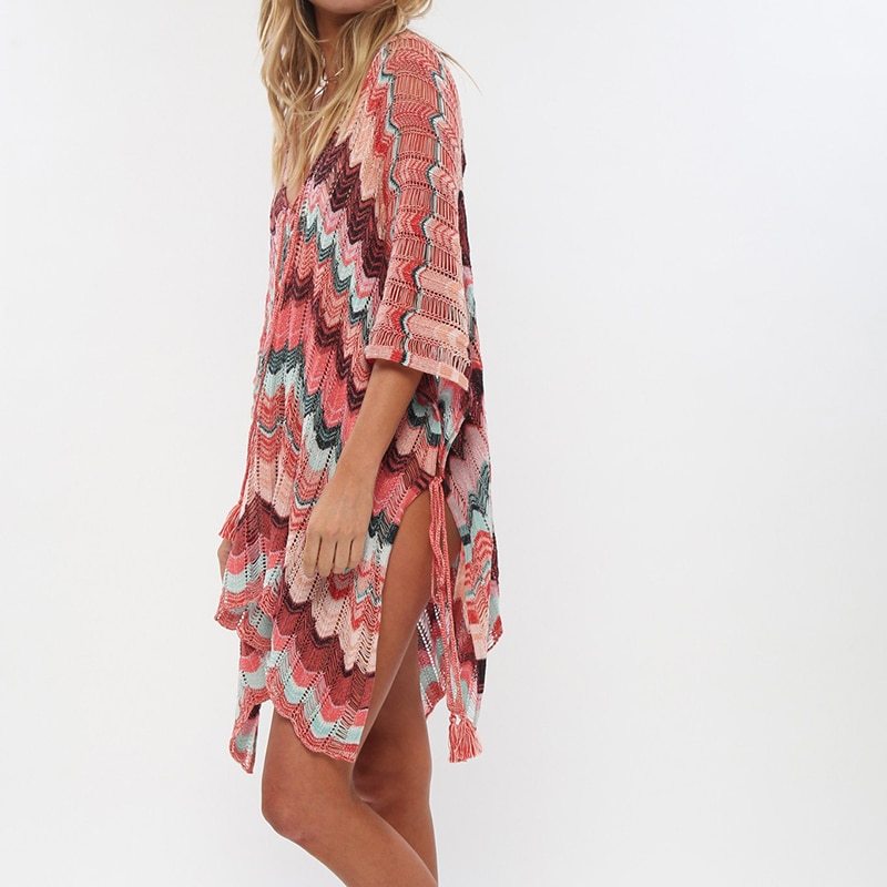 Knitted Hollow Beach Skirt - Image 3